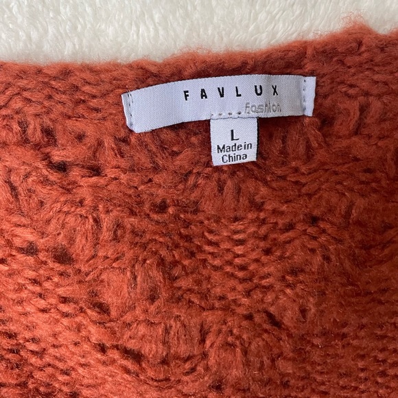 Heart Pom Pom Chunky Knit Sweater Favlux L - Picture 3 of 6